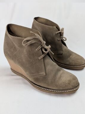 J. Crew MacAlister Wedge Ankle boots Suede Wedge